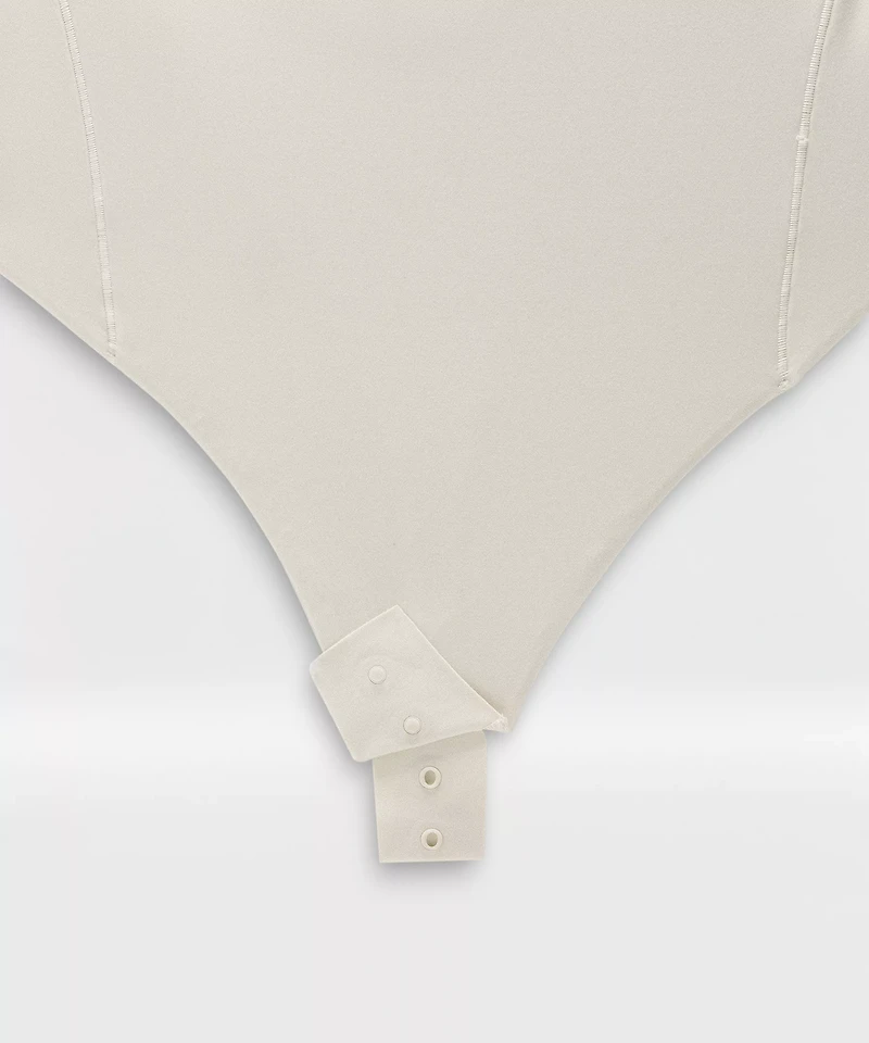 Wundermost Ultra-Soft Nulu Square-Neck Long-Sleeve Bodysuit | Women's Bodysuits