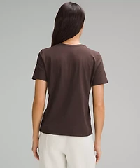 Organic Cotton Straight-Hem Crewneck T-Shirt | Women's Short Sleeve Shirts & Tee's