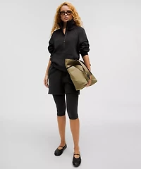 Scuba Oversized Funnel-Neck Half Zip *Long | Women's Hoodies & Sweatshirts