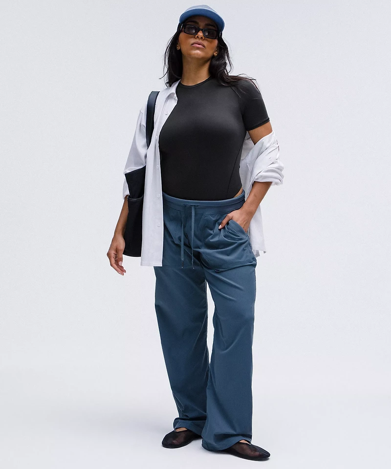 Wundermost Ultra-Soft Nulu Short-Sleeve Crew Thong Bodysuit | Women's Short Sleeve Shirts & Tee's