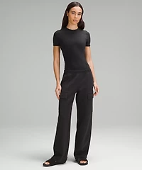 Wundermost Ultra-Soft Nulu Hip-Length Crewneck Shirt | Women's Short Sleeve Shirts & Tee's
