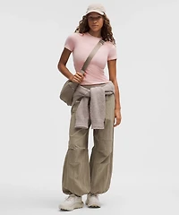 Wundermost Ultra-Soft Nulu Hip-Length Crewneck Shirt | Women's Short Sleeve Shirts & Tee's