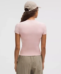 Wundermost Ultra-Soft Nulu Hip-Length Crewneck Shirt | Women's Short Sleeve Shirts & Tee's