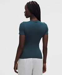 Wundermost Ultra-Soft Nulu Hip-Length Crewneck Shirt