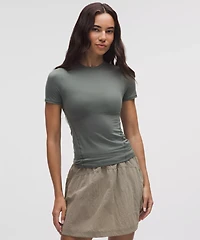 Wundermost Ultra-Soft Nulu Hip-Length Crewneck Shirt | Women's Short Sleeve Shirts & Tee's