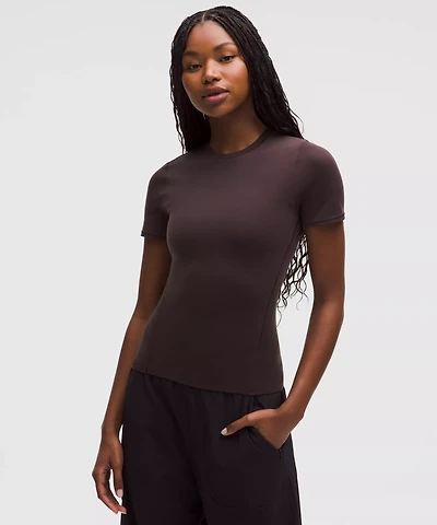 Wundermost Ultra-Soft Nulu Hip-Length Crewneck Shirt | Women's Short Sleeve Shirts & Tee's