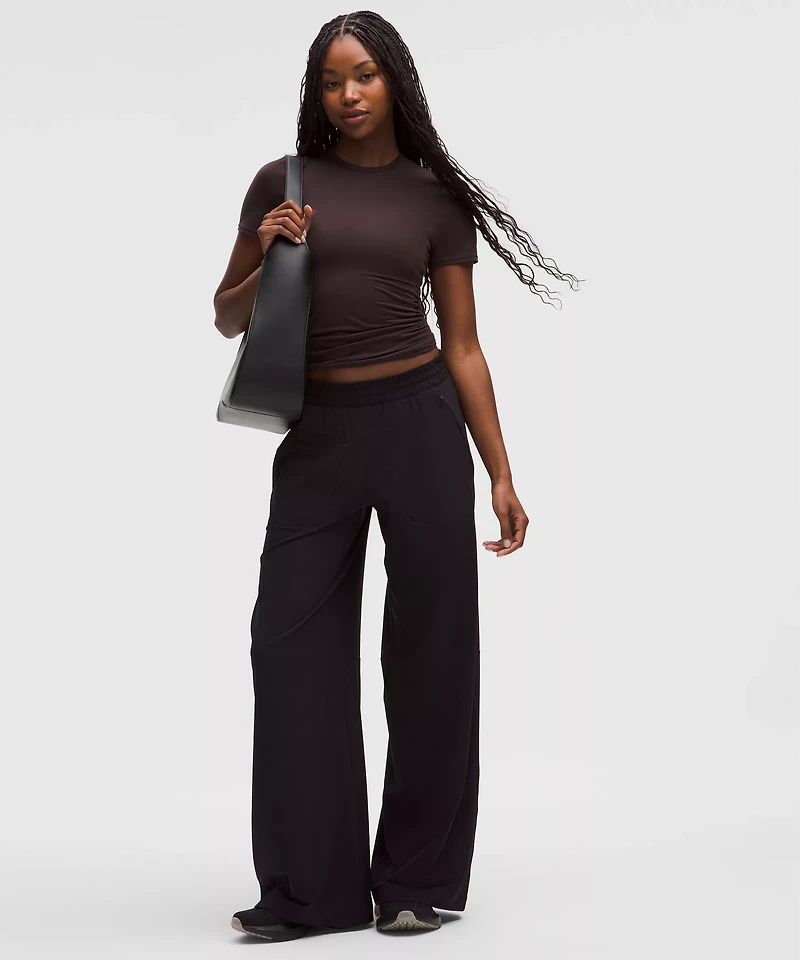 Wundermost Ultra-Soft Nulu Hip-Length Crewneck Shirt | Women's Short Sleeve Shirts & Tee's