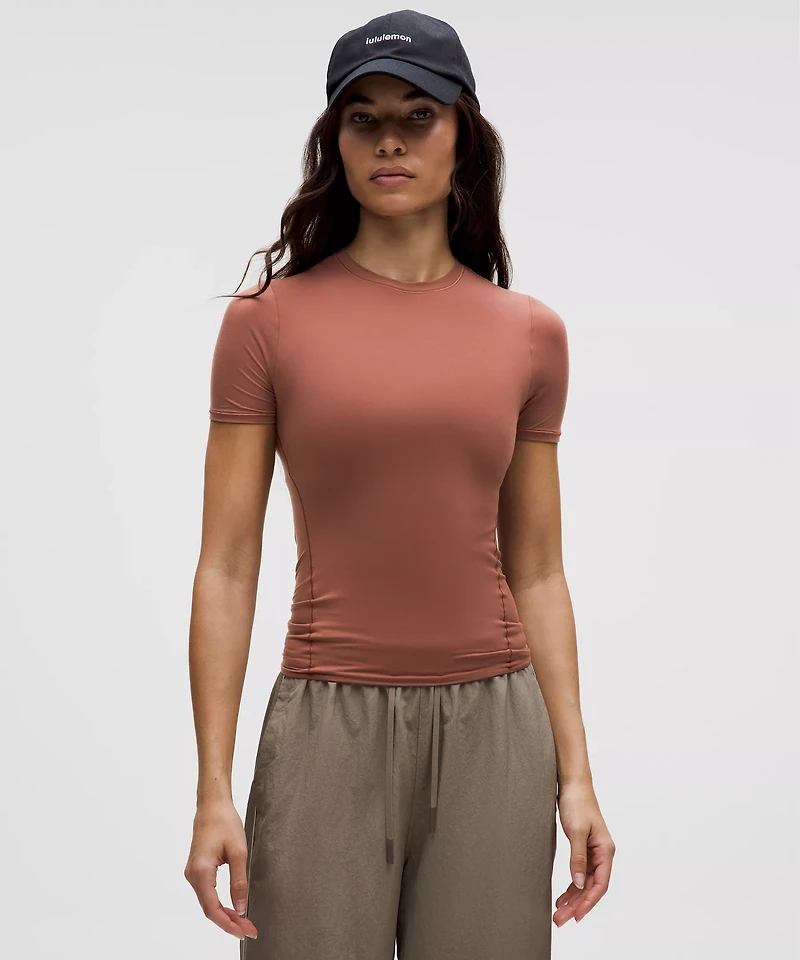 Wundermost Ultra-Soft Nulu Hip-Length Crewneck Shirt | Women's Short Sleeve Shirts & Tee's