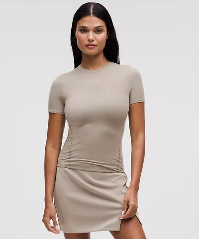 Wundermost Ultra-Soft Nulu Hip-Length Crewneck Shirt | Women's Short Sleeve Shirts & Tee's