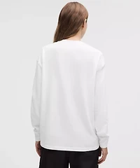 Heavyweight Cotton Crewneck Long-Sleeve Shirt