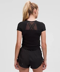Sculpt Cinched Short-Sleeve Shirt | Women's Short Sleeve Shirts & Tee's