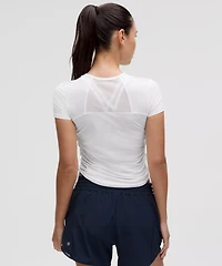 Sculpt Cinched Short-Sleeve Shirt | Women's Short Sleeve Shirts & Tee's