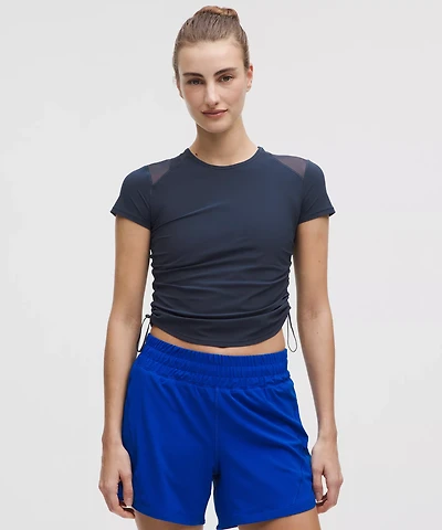 Sculpt Cinched Short-Sleeve Shirt