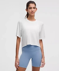 Swiftly High-Low Cropped Short-Sleeve Shirt | Women's Short Sleeve Shirts & Tee's