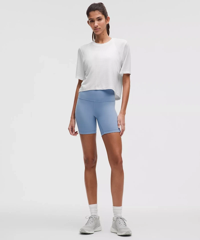 Swiftly High-Low Cropped Short-Sleeve Shirt | Women's Short Sleeve Shirts & Tee's