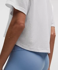 Swiftly High-Low Cropped Short-Sleeve Shirt | Women's Short Sleeve Shirts & Tee's