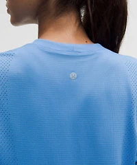 Swiftly High-Low Cropped Short-Sleeve Shirt