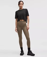 Swiftly High-Low Cropped Short-Sleeve Shirt | Women's Short Sleeve Shirts & Tee's