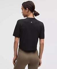 Swiftly High-Low Cropped Short-Sleeve Shirt | Women's Short Sleeve Shirts & Tee's