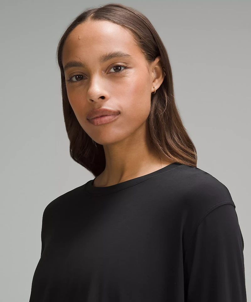 Modal Relaxed-Fit Lounge Long-Sleeve Shirt | Women's Long Sleeve Shirts