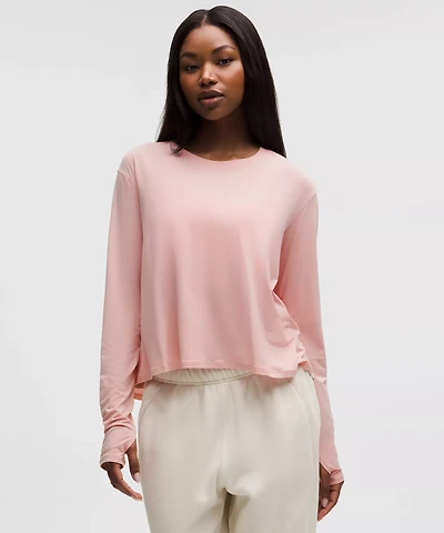 Modal Relaxed-Fit Lounge Long-Sleeve Shirt