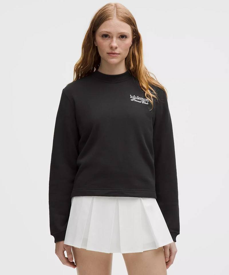 Cotton French Terry Crewneck Pullover *Tennis Club | Women's Hoodies & Sweatshirts