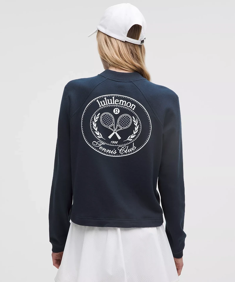 Cotton French Terry Crewneck Pullover *Tennis Club