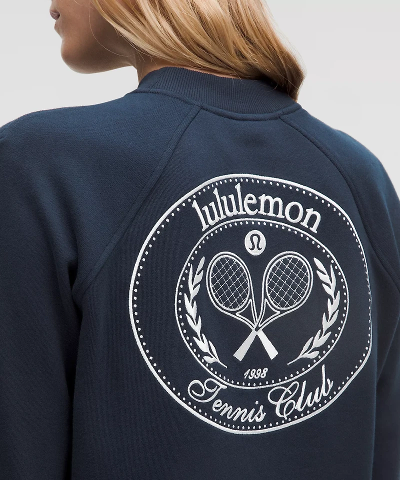 Cotton French Terry Crewneck Pullover *Tennis Club