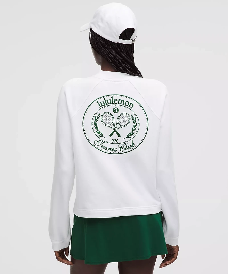 Cotton French Terry Crewneck Pullover *Tennis Club | Women's Hoodies & Sweatshirts