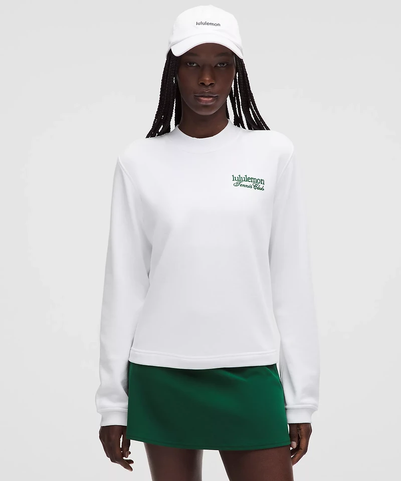 Cotton French Terry Crewneck Pullover *Tennis Club | Women's Hoodies & Sweatshirts