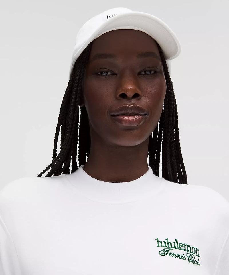 Cotton French Terry Crewneck Pullover *Tennis Club | Women's Hoodies & Sweatshirts