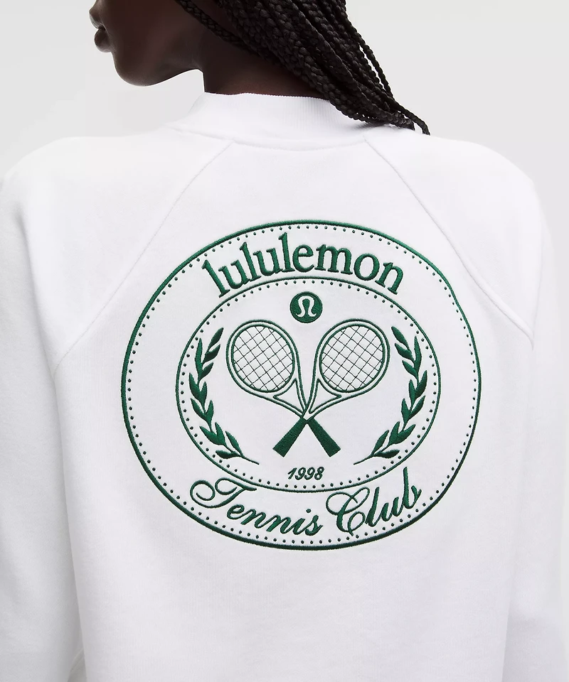 Cotton French Terry Crewneck Pullover *Tennis Club | Women's Hoodies & Sweatshirts