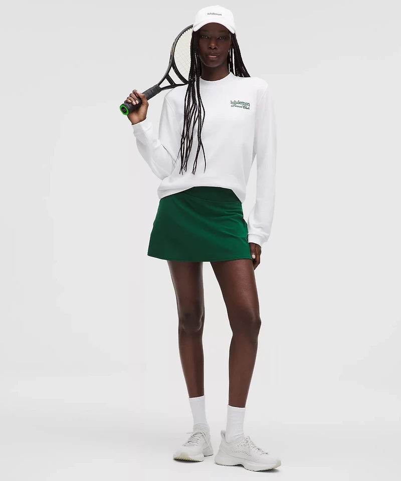 Cotton French Terry Crewneck Pullover *Tennis Club | Women's Hoodies & Sweatshirts