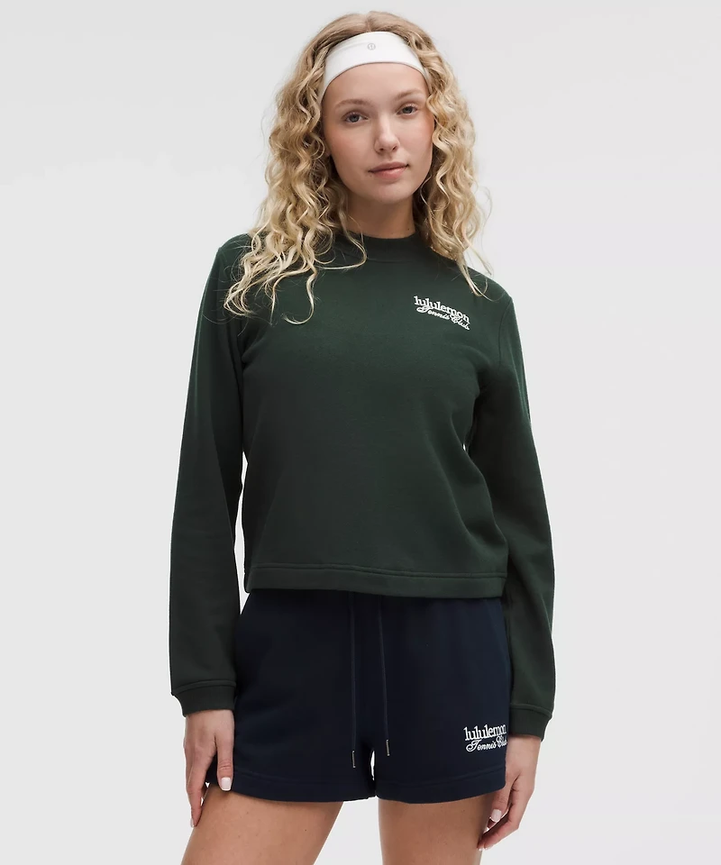 Cotton French Terry Crewneck Pullover *Tennis Club | Women's Hoodies & Sweatshirts