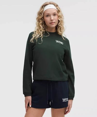 Cotton French Terry Crewneck Pullover *Tennis Club | Women's Hoodies & Sweatshirts