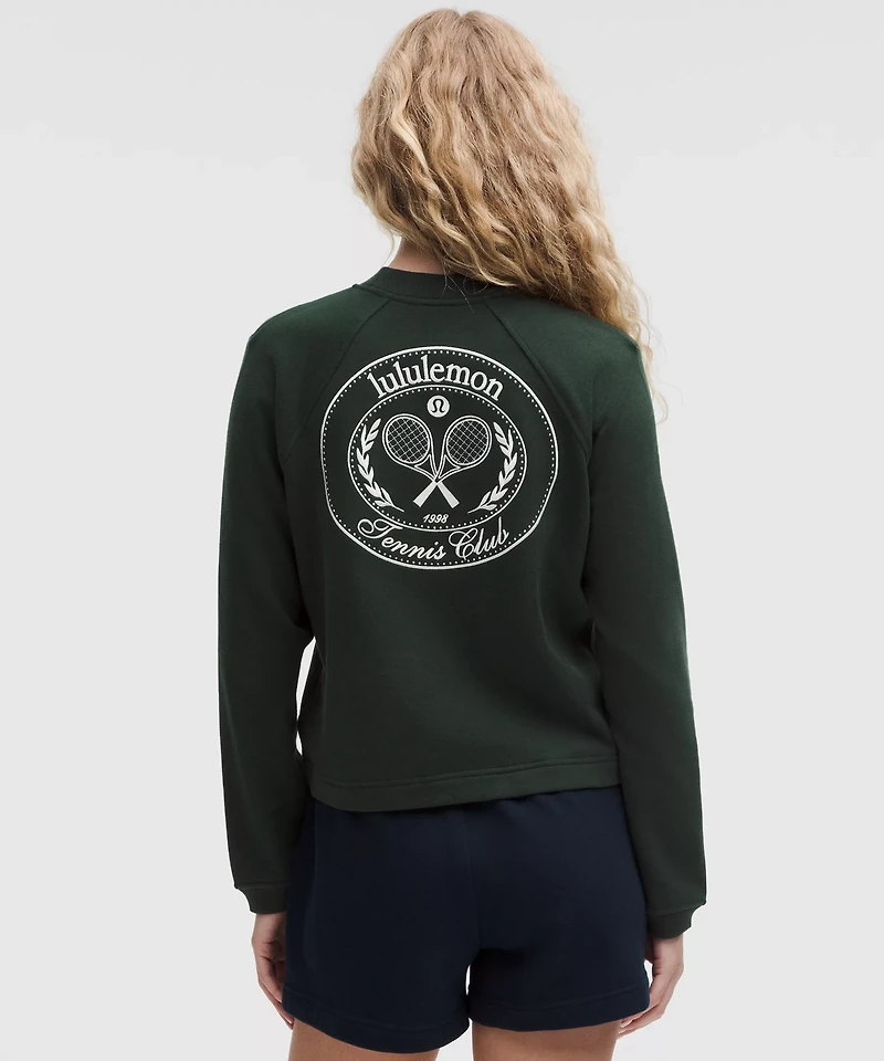Cotton French Terry Crewneck Pullover *Tennis Club | Women's Hoodies & Sweatshirts