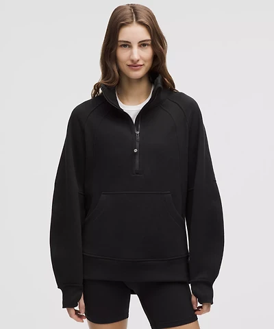 Scuba Oversized Funnel-Neck Half Zip *Long