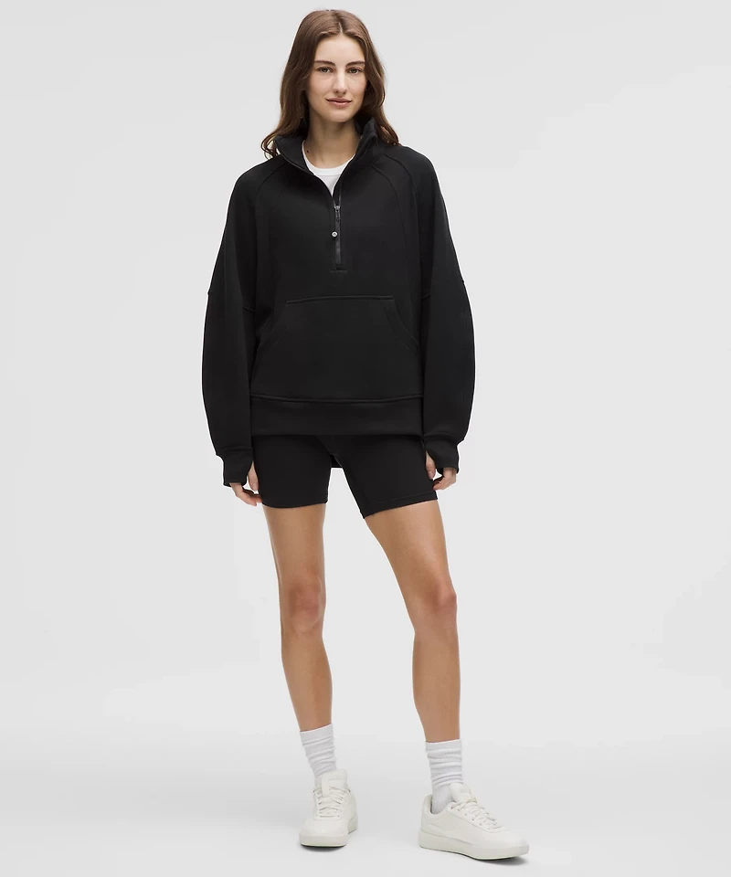 Scuba Oversized Funnel-Neck Half Zip *Long