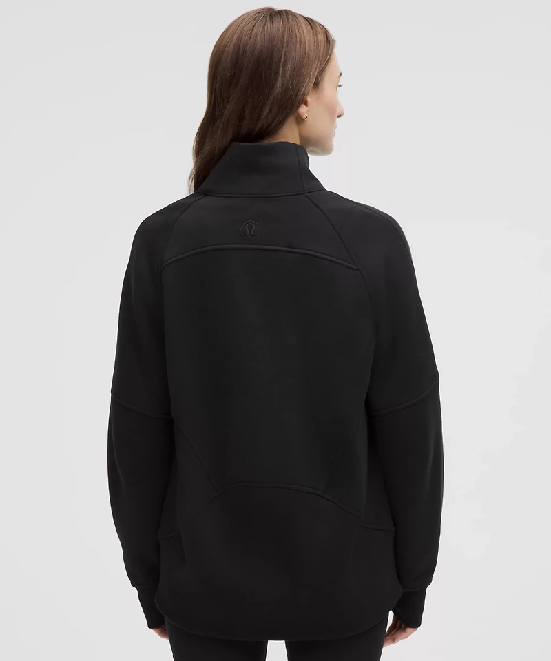 Scuba Oversized Funnel-Neck Half Zip *Long
