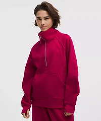 Scuba Oversized Funnel-Neck Half Zip *Long