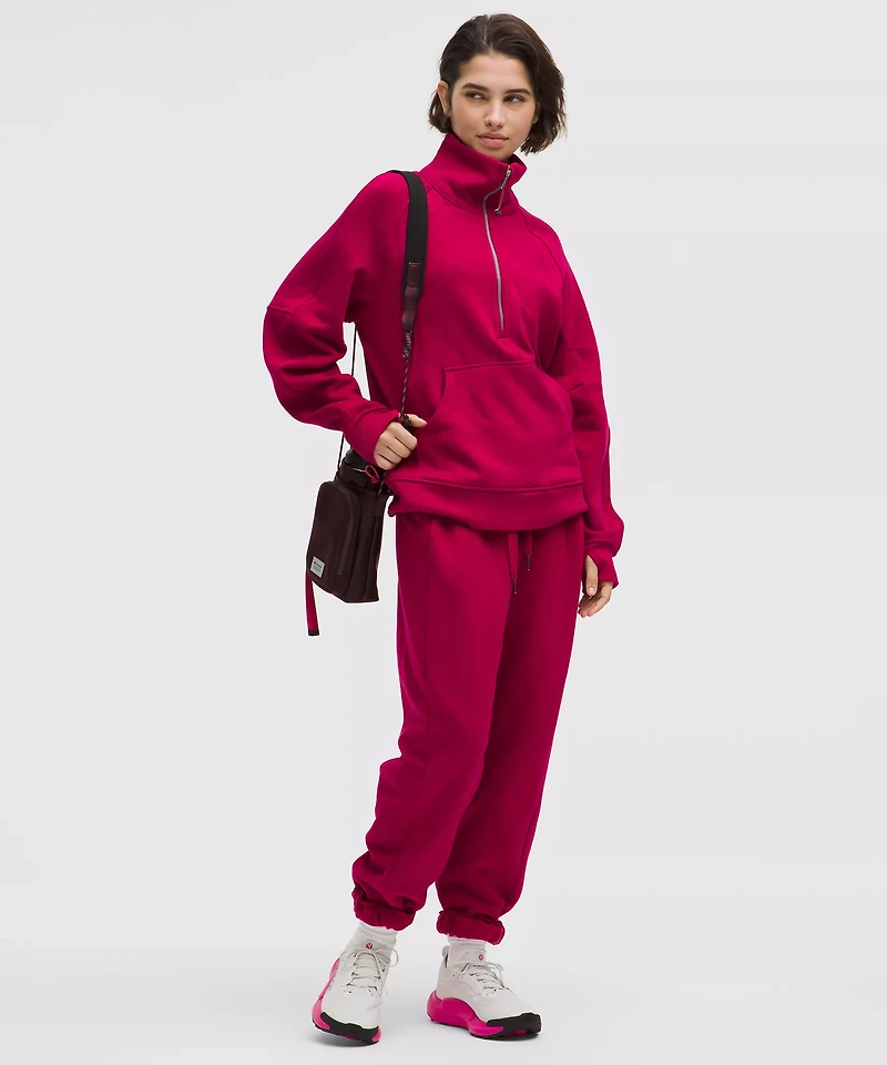 Scuba Oversized Funnel-Neck Half Zip *Long