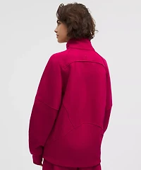 Scuba Oversized Funnel-Neck Half Zip *Long