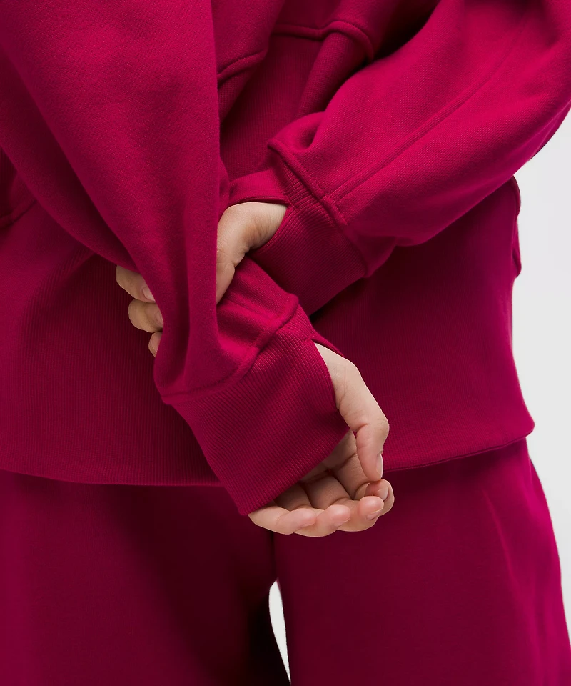 Scuba Oversized Funnel-Neck Half Zip *Long