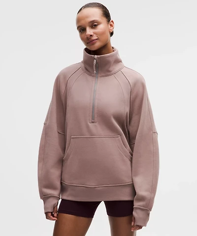 Scuba Oversized Funnel-Neck Half Zip *Long
