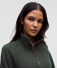 Scuba Oversized Funnel-Neck Half Zip *Long