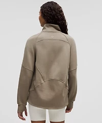 Scuba Oversized Funnel-Neck Half Zip *Long | Women's Hoodies & Sweatshirts