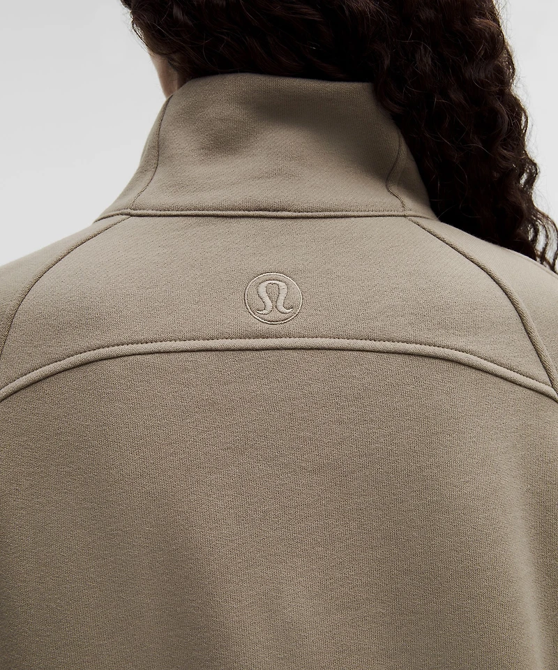 Scuba Oversized Funnel-Neck Half Zip *Long | Women's Hoodies & Sweatshirts