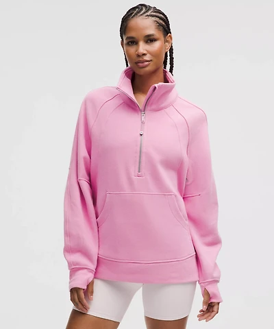 Scuba Oversized Funnel-Neck Half Zip *Long | Women's Hoodies & Sweatshirts