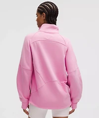 Scuba Oversized Funnel-Neck Half Zip *Long | Women's Hoodies & Sweatshirts