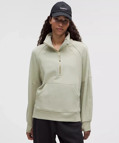 Scuba Oversized Funnel-Neck Half Zip *Long | Women's Hoodies & Sweatshirts